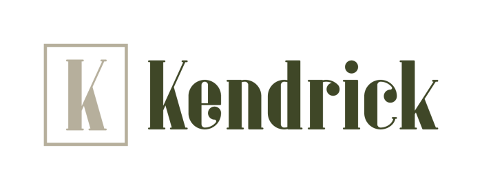 kendrick's logo on a black background at The  Kendrick